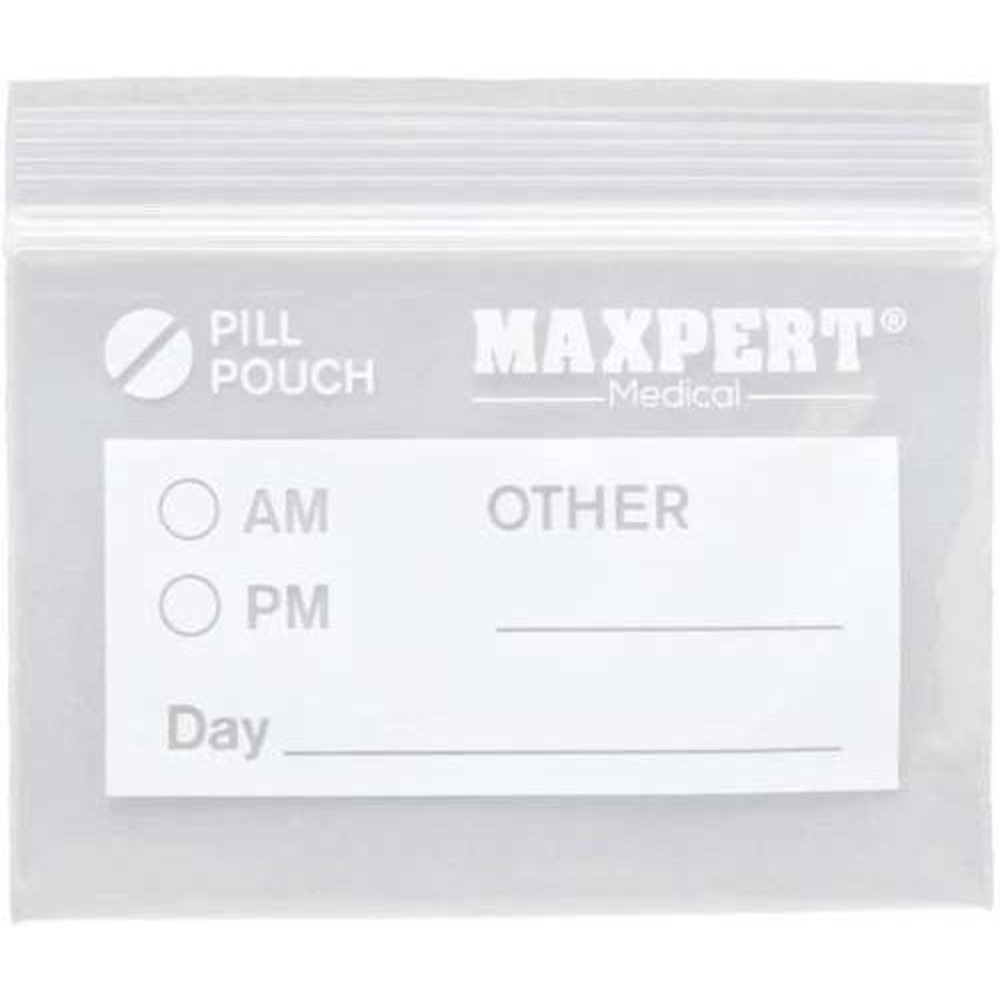 Gienmal 1400 Pcs Pill Pouch Medicine Storage Bags Clear Resealable Write-On Bulk